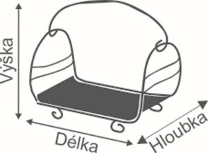 Koš na dřevo plstěný, červený Lienbacher