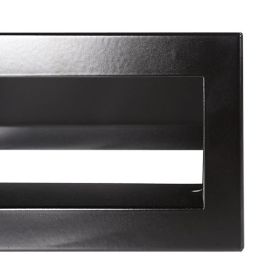 AMSTAL Krbová mřížka OTEVŘENÁ 100x6 cm, černý mat