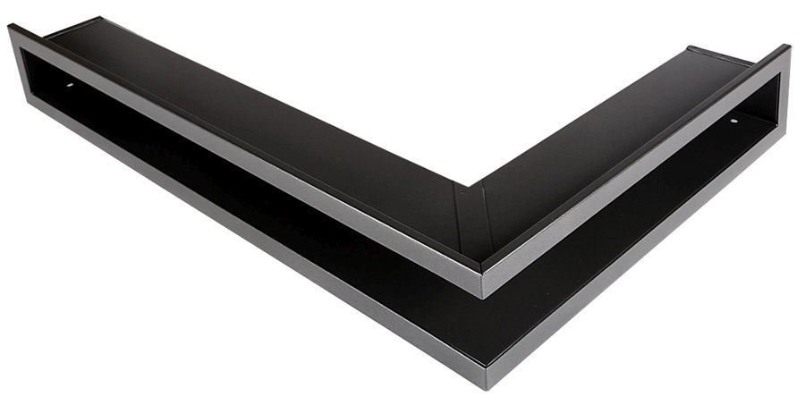 AMSTAL Krbová mřížka OTEVŘENÁ rohová pravá 60x40x6 cm, grafit Parkanex