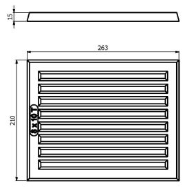 NDV-000025 - AQUA17 - Rošt Aquaflam 17,25 + Masterflamme Medie,Grande
