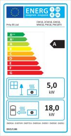 Krbová vložka s teplovodním výměníkem PRITY C W18