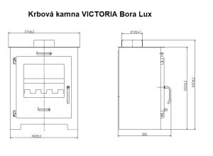 Krbová kamna VICTORIA Bora Lux