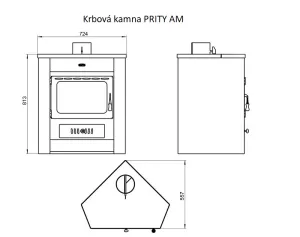 Krbová kamna PRITY AM