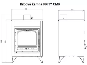 Krbová kamna PRITY CMR