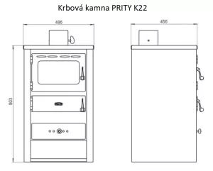 Krbová kamna PRITY K22