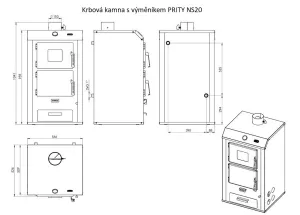 Krbová kamna s výměníkem PRITY NS20