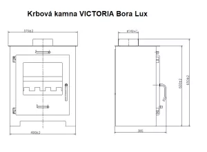 Krbová kamna VICTORIA Bora Lux