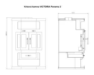 Krbová kamna VICTORIA Panama 2