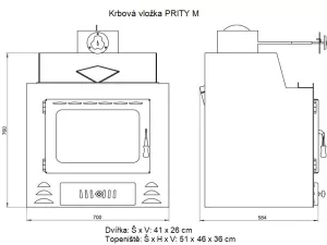 Krbová vložka PRITY M