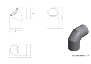 Sada kouřovodů 130 mm, SET 130-01 HOMELUX