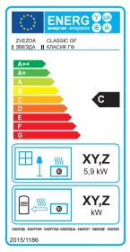 Sporák na tuhá paliva ZVEZDA CLASSIC GF, pravá