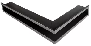 AMSTAL Krbová mřížka OTEVŘENÁ rohová pravá 60x40x6 cm, grafit Parkanex AMSTAL Krbová mřížka OTEVŘENÁ rohová pravá 60x40x6 cm, grafit Parkanex