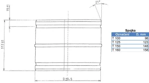 AMSTAL Spojka 100 mm, pozink Parkanex