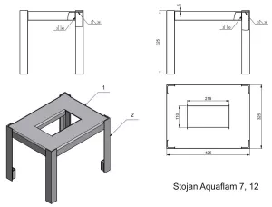 HS FLAMINGO Stojan ke krbovým vložkám AQUAFLAM ® 7