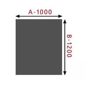 IRLBACHER Sklo pod kamna - Obdelník 1000x1200 mm / 8 mm HS Flamingo