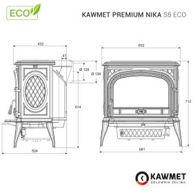 Kawmet NIKA S5 ECO - kamna litinová