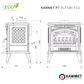 Kawmet P7 ECO - kamna litinová
