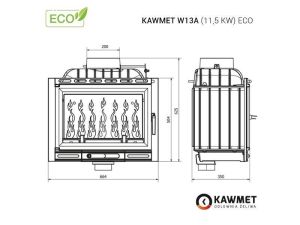 Kawmet W13A - krbová vložka litinová