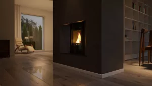 HS FLAMINGO Krbová vložka AQUAFLAM ® PANORAMA 7 s výměníkem a manuální regulací