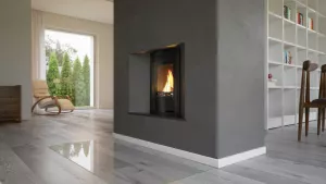 HS FLAMINGO Krbová vložka AQUAFLAM ® PANORAMA 7 s výměníkem a základní regulací