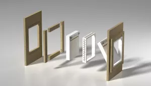 SILATERM Revizní dvířka pro krby SILADOOR – 40 x 30 cm – instalace na šířku