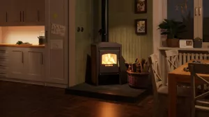 HS FLAMINGO Krbová kamna FLAMINGO ® VEGA dlažba Ořech