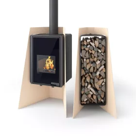 HS FLAMINGO Stojan na dřevo FLAMINGO DELUXE ® 3, černá (Island) HS FLAMINGO Stojan na dřevo FLAMINGO DELUXE ® 3, černá (Island)