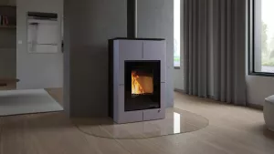 HS FLAMINGO Krbová kamna AQUAFLAM VARIO ® SAPORO 11/7kW šedá