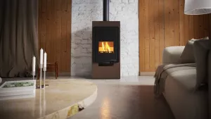 HS FLAMINGO Krbová kamna FLAMINGO DELUXE ® SINGA, hnědá - sametová