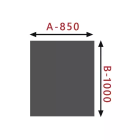 IRLBACHER Sklo pod kamna - Obdelník 850x1000 mm / 8 mm HS Flamingo