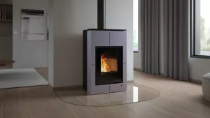 HS FLAMINGO Krbová kamna AQUAFLAM VARIO ® SAPORO 11/5kW šedá, elektronická regulace