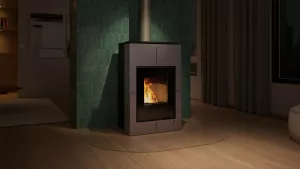 HS FLAMINGO Krbová kamna AQUAFLAM VARIO ® SAPORO 11/5kW šedá, elektronická regulace