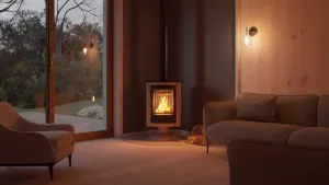 HS FLAMINGO Krbová kamna MASTERFLAMME ® Piccolo II, krémová