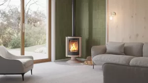 HS FLAMINGO Krbová kamna MASTERFLAMME ® Piccolo II, krémová