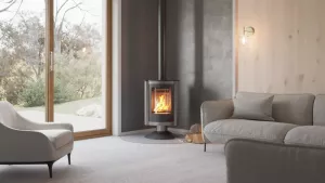 HS FLAMINGO Krbová kamna MASTERFLAMME ® Piccolo II, šedá