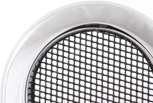 AMSTAL Krbová mřížka KULATÁ 100 mm chrom Parkanex AMSTAL Krbová mřížka KULATÁ 100 mm chrom Parkanex