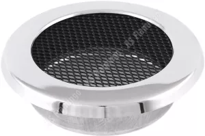 AMSTAL Krbová mřížka KULATÁ 100 mm chrom Parkanex AMSTAL Krbová mřížka KULATÁ 100 mm chrom Parkanex