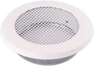 AMSTAL Krbová mřížka KULATÁ 125 mm bílá Parkanex