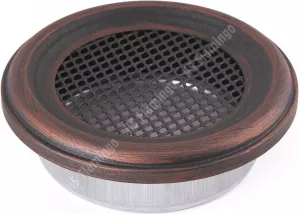 AMSTAL Krbová mřížka KULATÁ 125 mm měděná patina Parkanex AMSTAL Krbová mřížka KULATÁ 125 mm měděná patina Parkanex