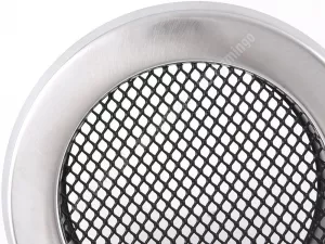 AMSTAL Krbová mřížka KULATÁ 160 mm broušený chrom Parkanex