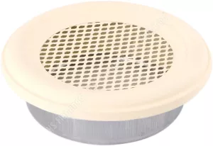AMSTAL Krbová mřížka KULATÁ 160 mm slonová kost Parkanex