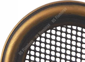 AMSTAL Krbová mřížka KULATÁ 160 mm zlatá patina Parkanex