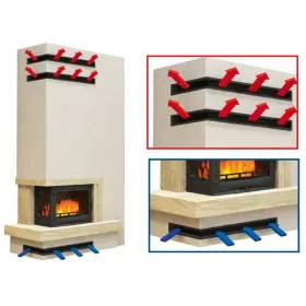 AMSTAL Krbová mřížka OTEVŘENÁ rohová pravá 60x40x6 cm, grafit Parkanex AMSTAL Krbová mřížka OTEVŘENÁ rohová pravá 60x40x6 cm, grafit Parkanex