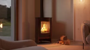 HS FLAMINGO Krbová kamna MASTERFLAMME ® Piccolo I, hnědá - sametová