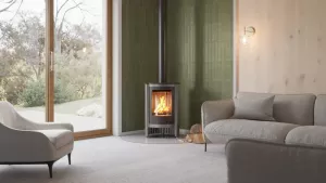 HS FLAMINGO Krbová kamna MASTERFLAMME ® Piccolo I, šedá