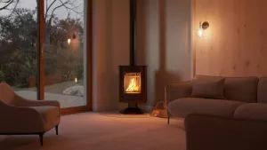HS FLAMINGO Krbová kamna MASTERFLAMME ® Piccolo II, hnědá - sametová
