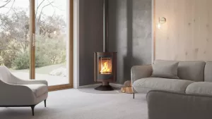HS FLAMINGO Krbová kamna MASTERFLAMME ® Piccolo II, hnědá - sametová