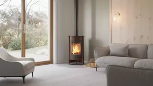 HS FLAMINGO Krbová kamna MASTERFLAMME ® Medie I, hnědá - sametová