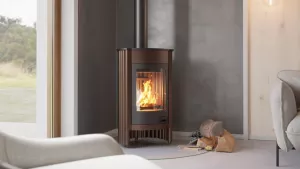 HS FLAMINGO Krbová kamna MASTERFLAMME ® Medie I, hnědá - sametová