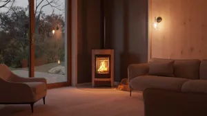 HS FLAMINGO Krbová kamna MASTERFLAMME ® Medie I, krémová